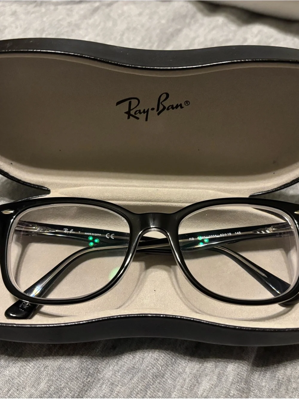 Ray-Ban Black Eyeglasses with Case